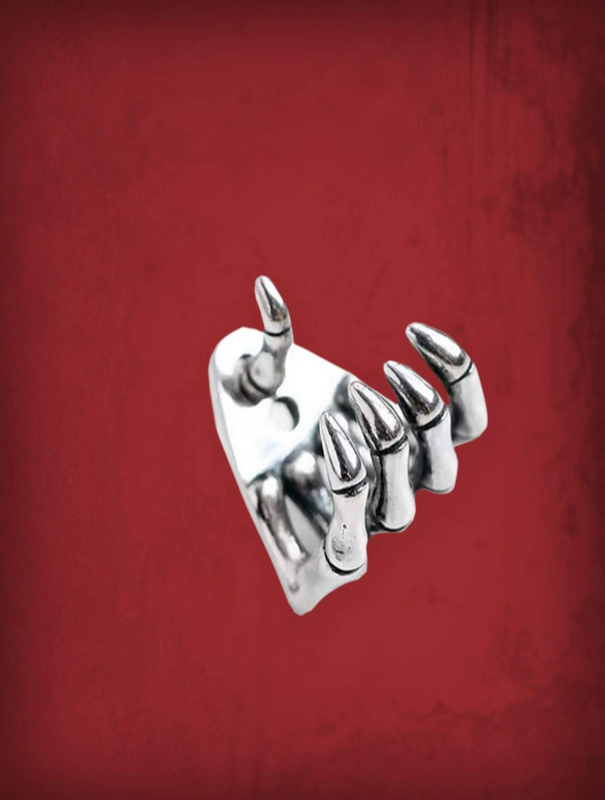 Grunge Punk Skeleton Hand Earrings
