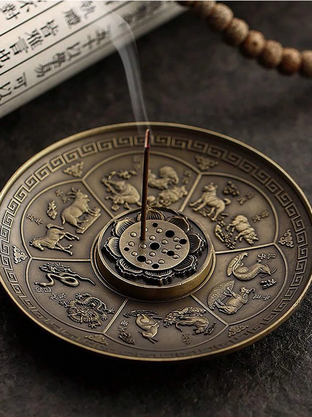 Chinese Zodiac Incense Stick Plate
