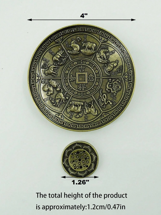 Chinese Zodiac Incense Stick Plate