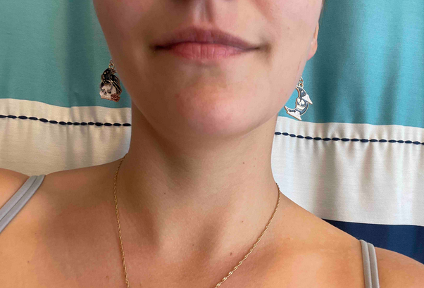 Witchy Raven Skull Moon Dangle Earrings