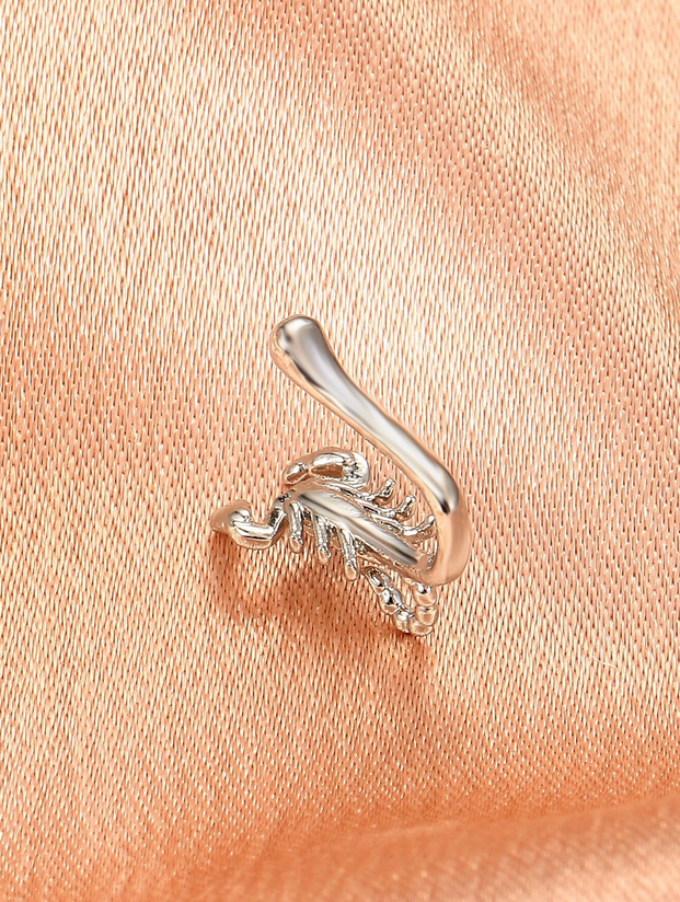 Clip-On Silver Scorpion Nose Ring