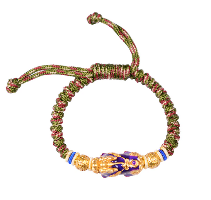 Gold Temperature Changing Good Fortune Pixiu Bracelet