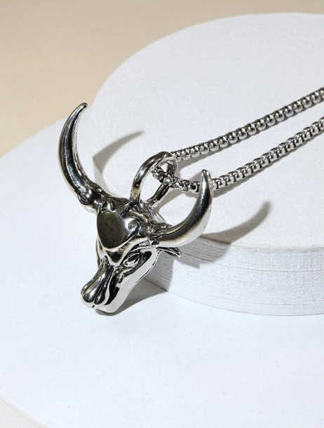 Taurus The Bull Head Necklace