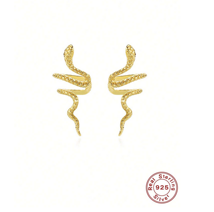 Serpent / Snake Sterling Silver Ear Cuffs