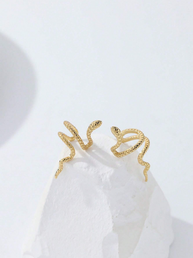 Serpent / Snake Sterling Silver Ear Cuffs