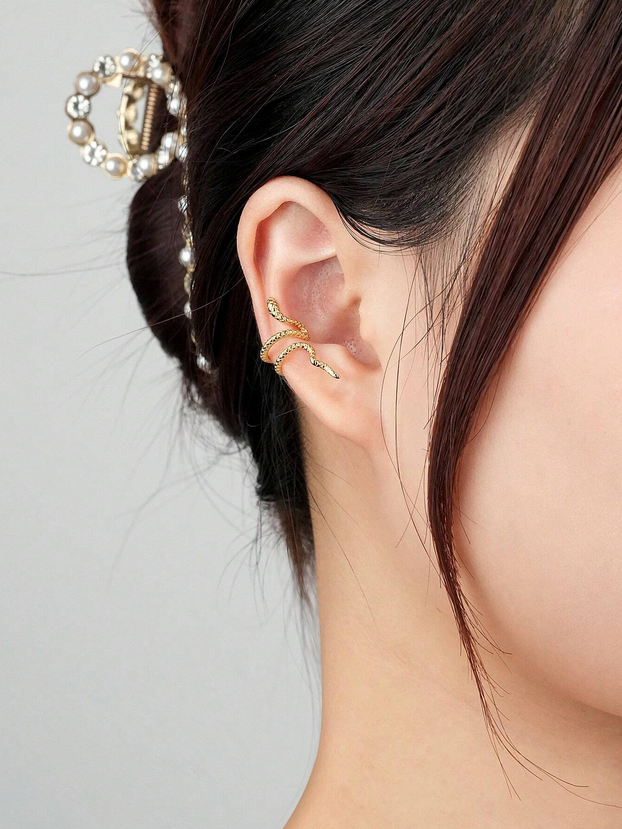 Serpent / Snake Sterling Silver Ear Cuffs