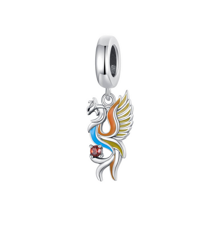 Phoenix Necklace W/ Cubic Zirconia 925 Sterling Silver
