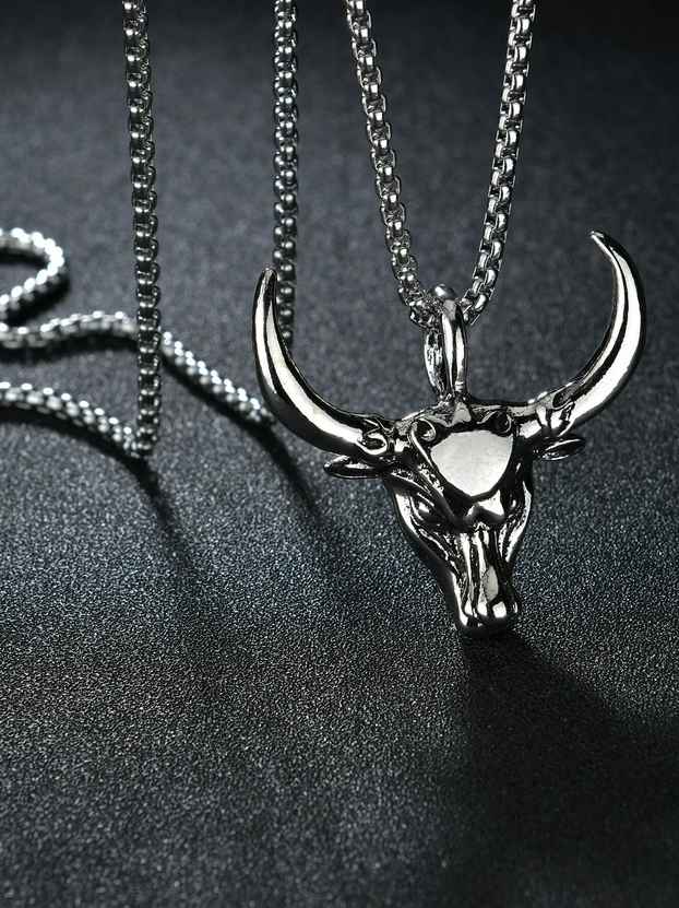 Taurus The Bull Head Necklace
