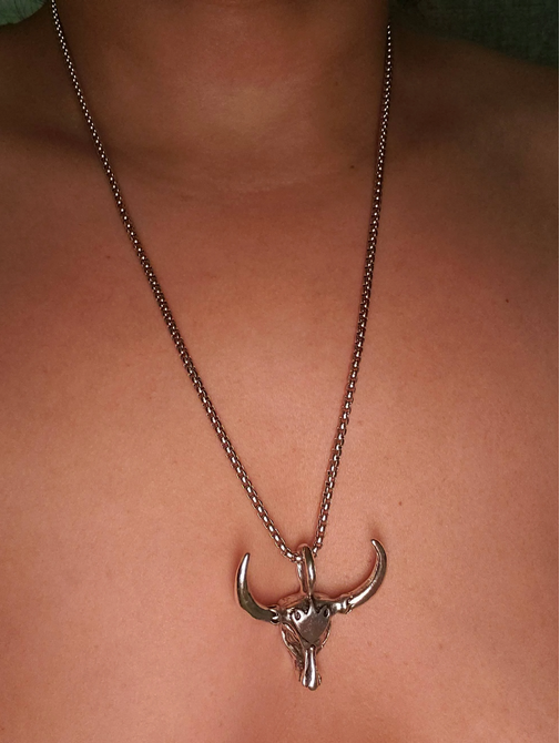 Taurus The Bull Head Necklace