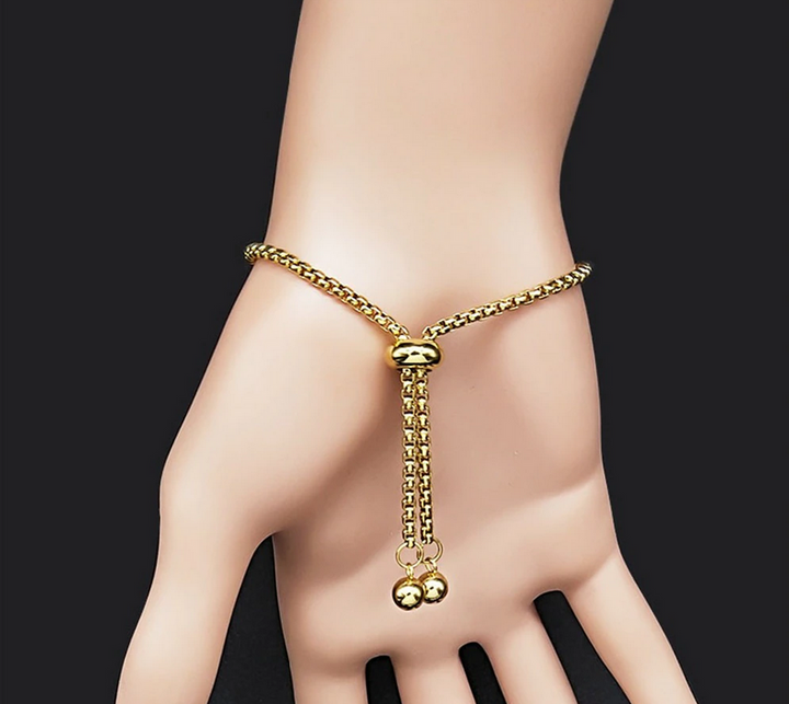 Om Sacred Symbol Natural Stone Stainless Steel Bracelet