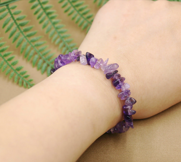 Top Grade Natural Amethyst Bead Bracelet
