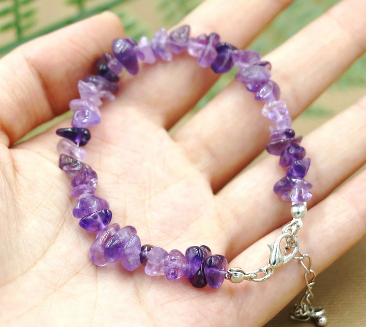 Top Grade Natural Amethyst Bead Bracelet