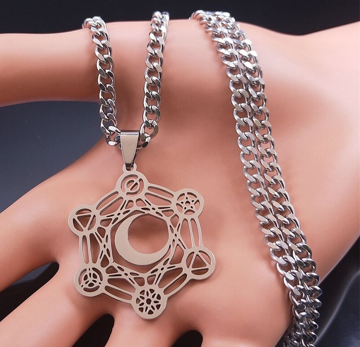 Archangel of Metatron Sacred Geometry Symbol Necklace
