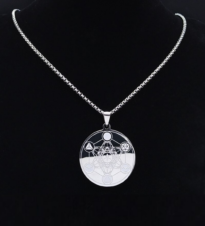 Archangel of Metatron Sacred Geometry Symbol Necklace - 2