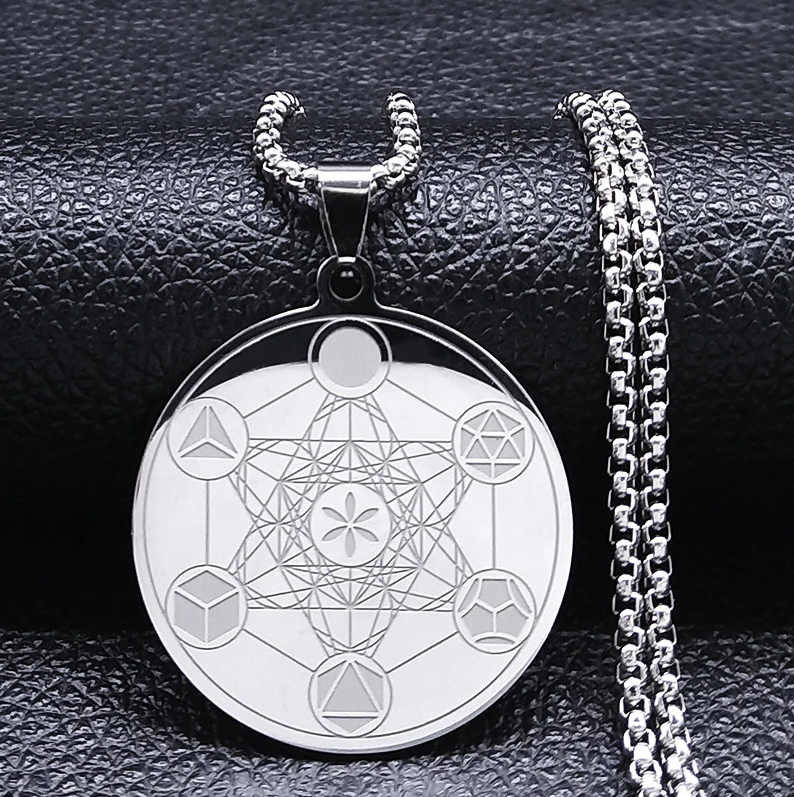 Archangel of Metatron Sacred Geometry Symbol Necklace - 2