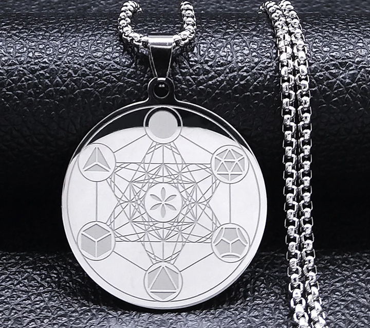 Archangel of Metatron Sacred Geometry Symbol Necklace - 2