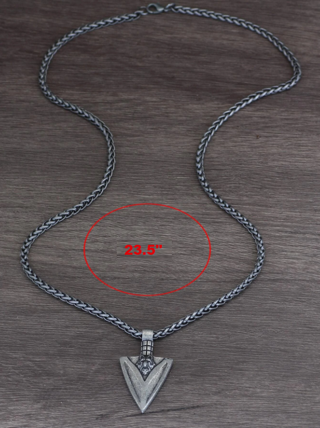Wolf Arrow Head Necklace