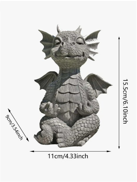 Zen Dragon Resin Figure