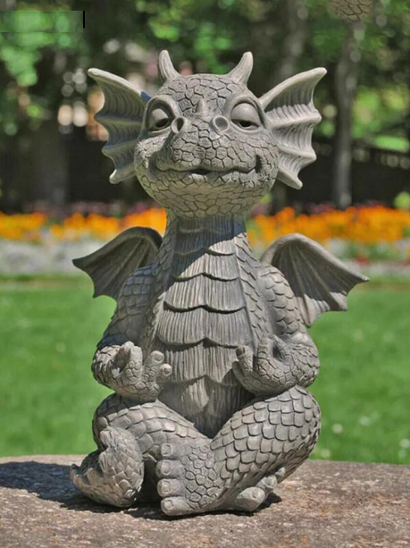 Zen Dragon Resin Figure