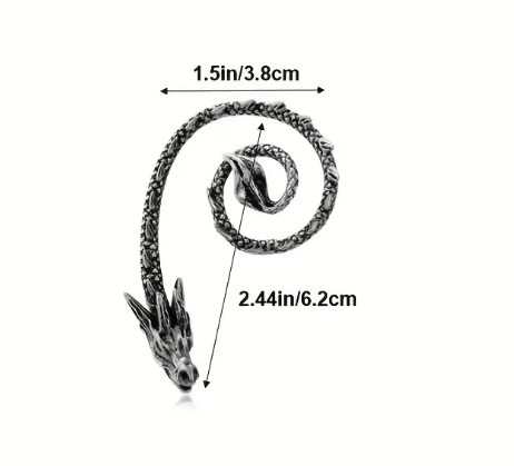 Gothic Flying Dragon Ear Wrap