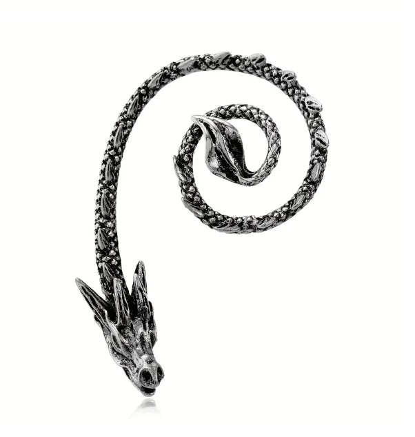 Gothic Flying Dragon Ear Wrap