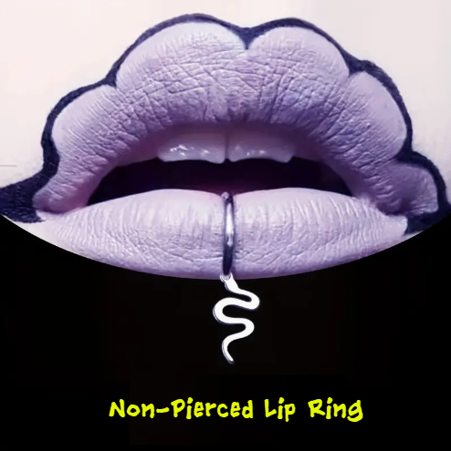 Non-Pierced Serpent Lip Ring