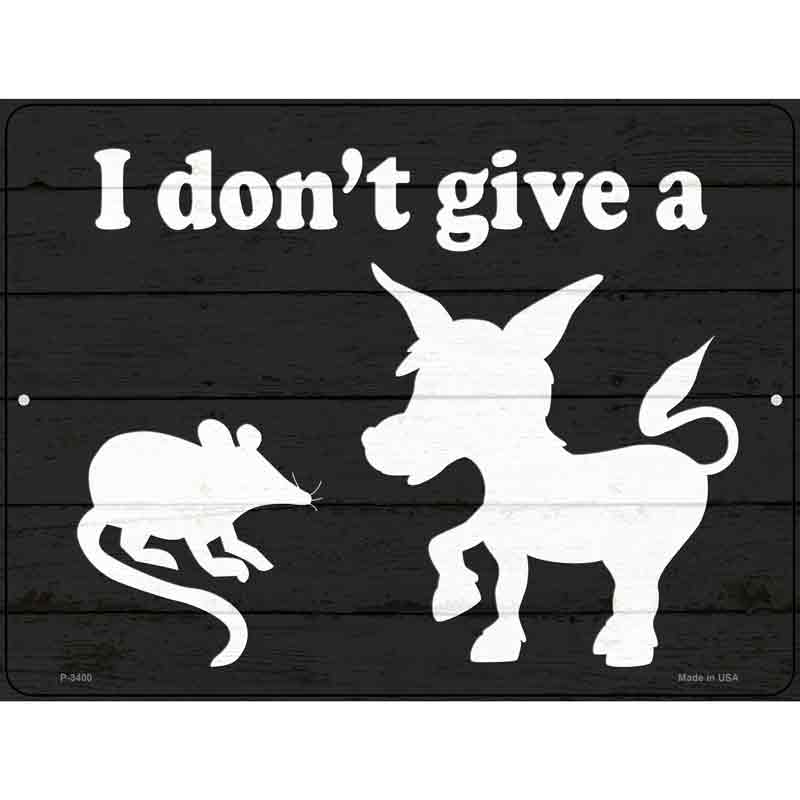 I Don't Give A Rats Ass Decal