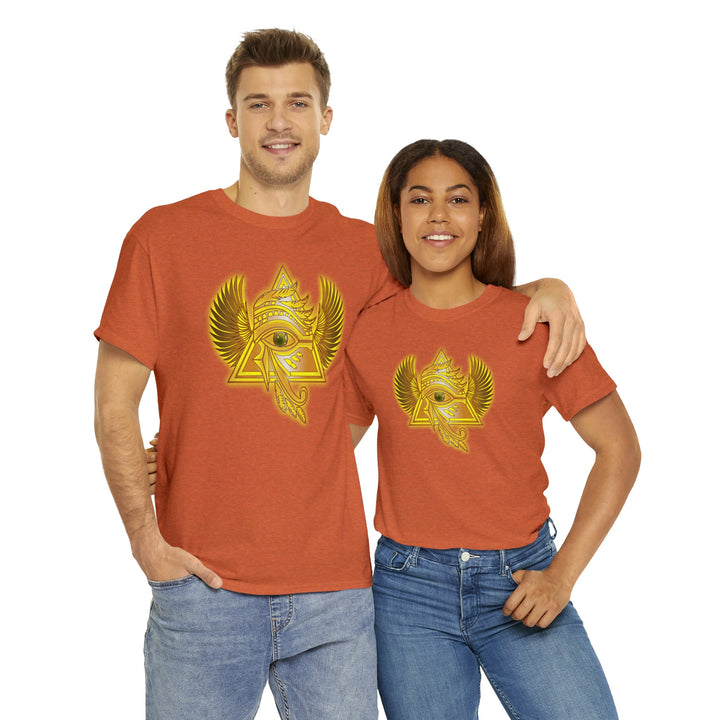 Egyptian Pyramid All-Seeing-Eye - Unisex Heavy Cotton Tee