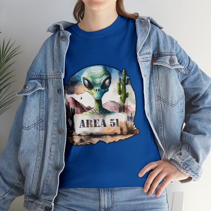 Area 51 Abstract - Unisex Heavy Cotton Tee