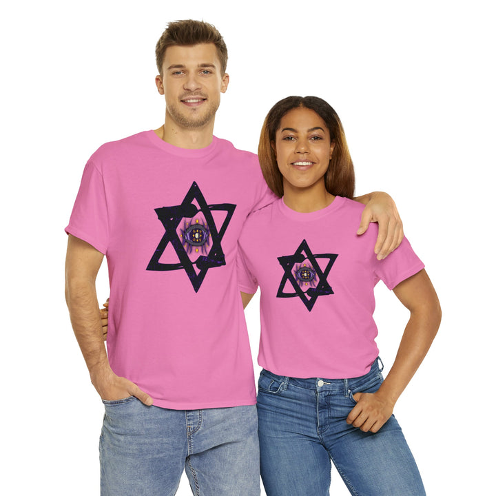 Star Of David All-Seeing-Eye - Unisex Heavy Cotton Tee