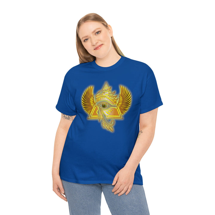 Egyptian Pyramid All-Seeing-Eye - Unisex Heavy Cotton Tee