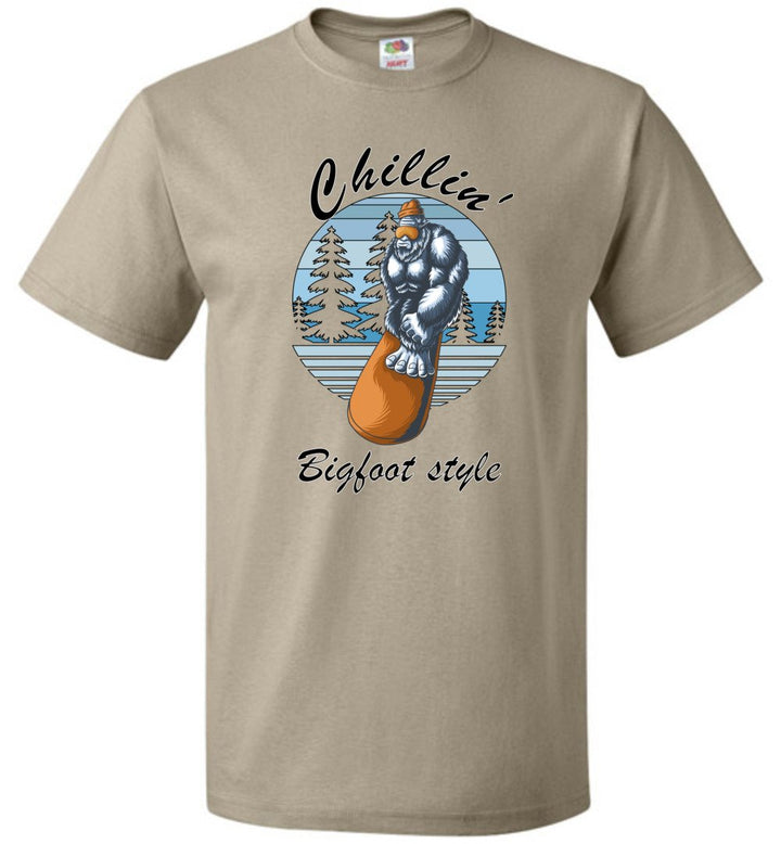 Chillin' Bigfoot Style - (Sm-6XL) Tee