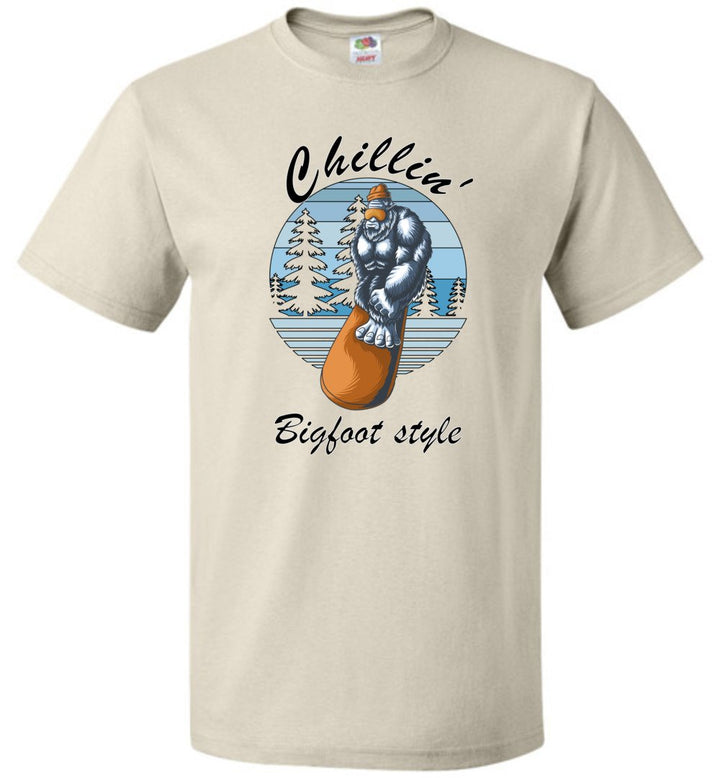 Chillin' Bigfoot Style - (Sm-6XL) Tee