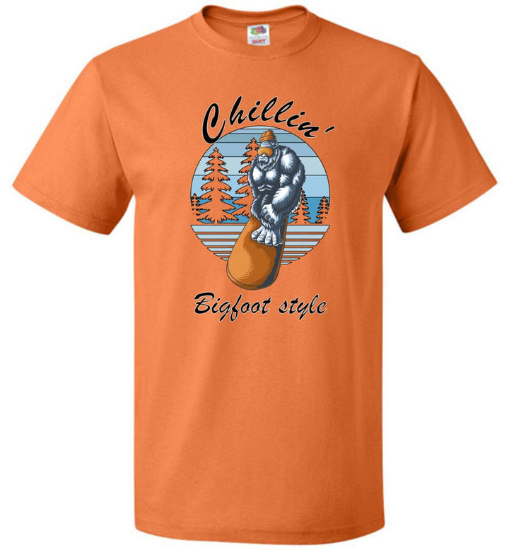 Chillin' Bigfoot Style - (Sm-6XL) Tee