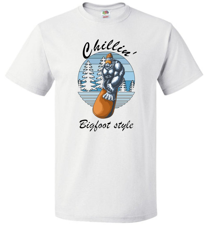 Chillin' Bigfoot Style - (Sm-6XL) Tee
