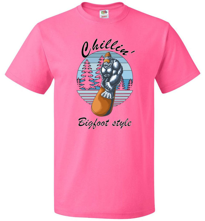 Chillin' Bigfoot Style - (Sm-6XL) Tee