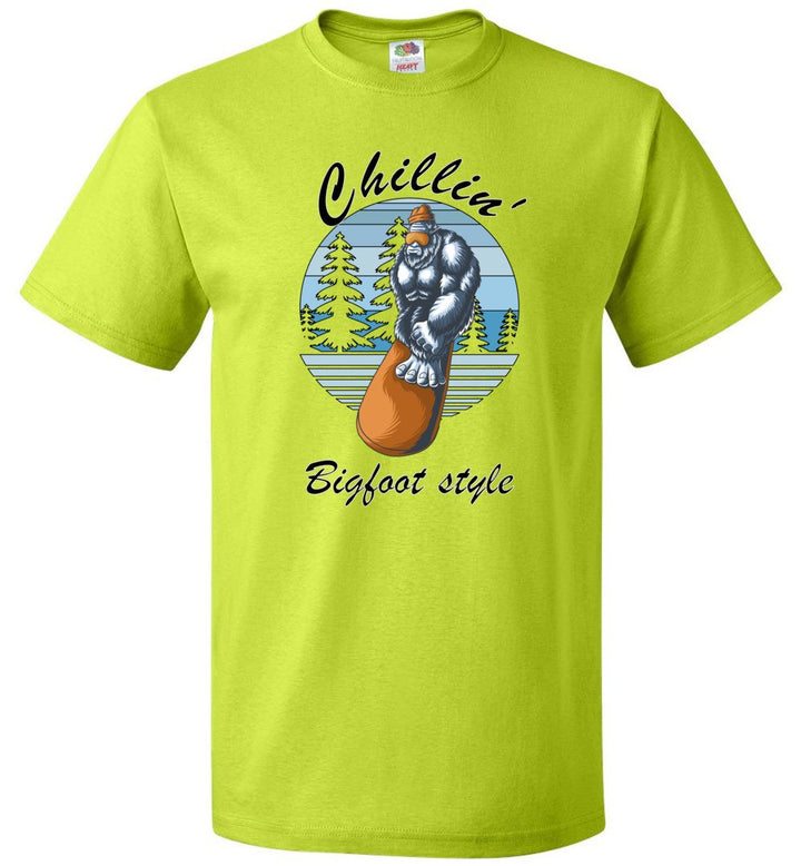 Chillin' Bigfoot Style - (Sm-6XL) Tee