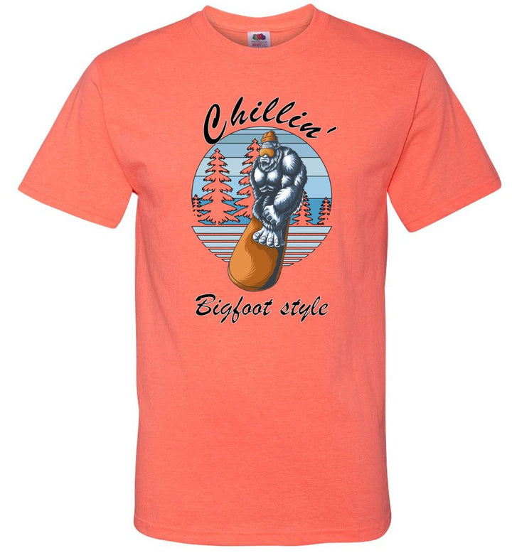 Chillin' Bigfoot Style - (Sm-6XL) Tee