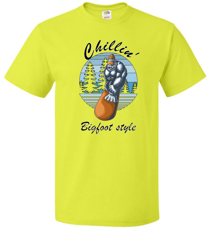 Chillin' Bigfoot Style - (Sm-6XL) Tee