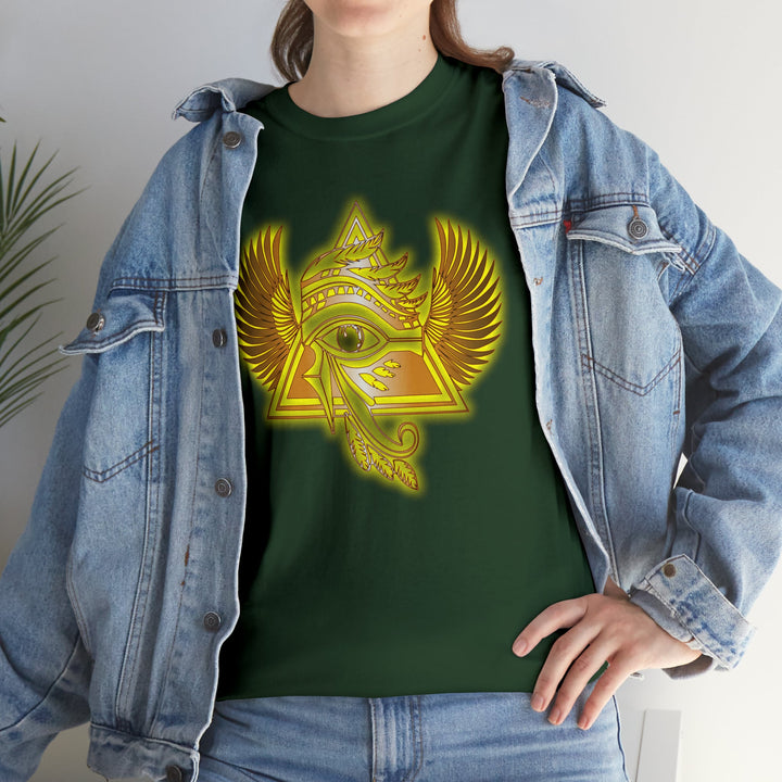 Egyptian Pyramid All-Seeing-Eye - Unisex Heavy Cotton Tee