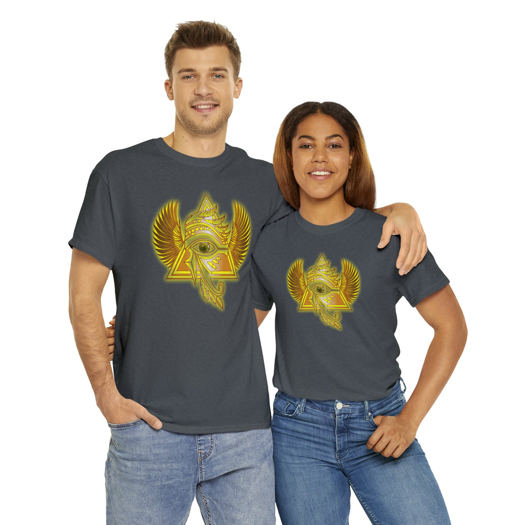 Egyptian Pyramid All-Seeing-Eye - Unisex Heavy Cotton Tee