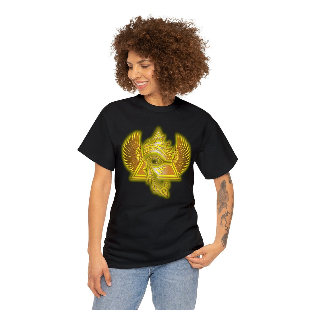 Egyptian Pyramid All-Seeing-Eye - Unisex Heavy Cotton Tee