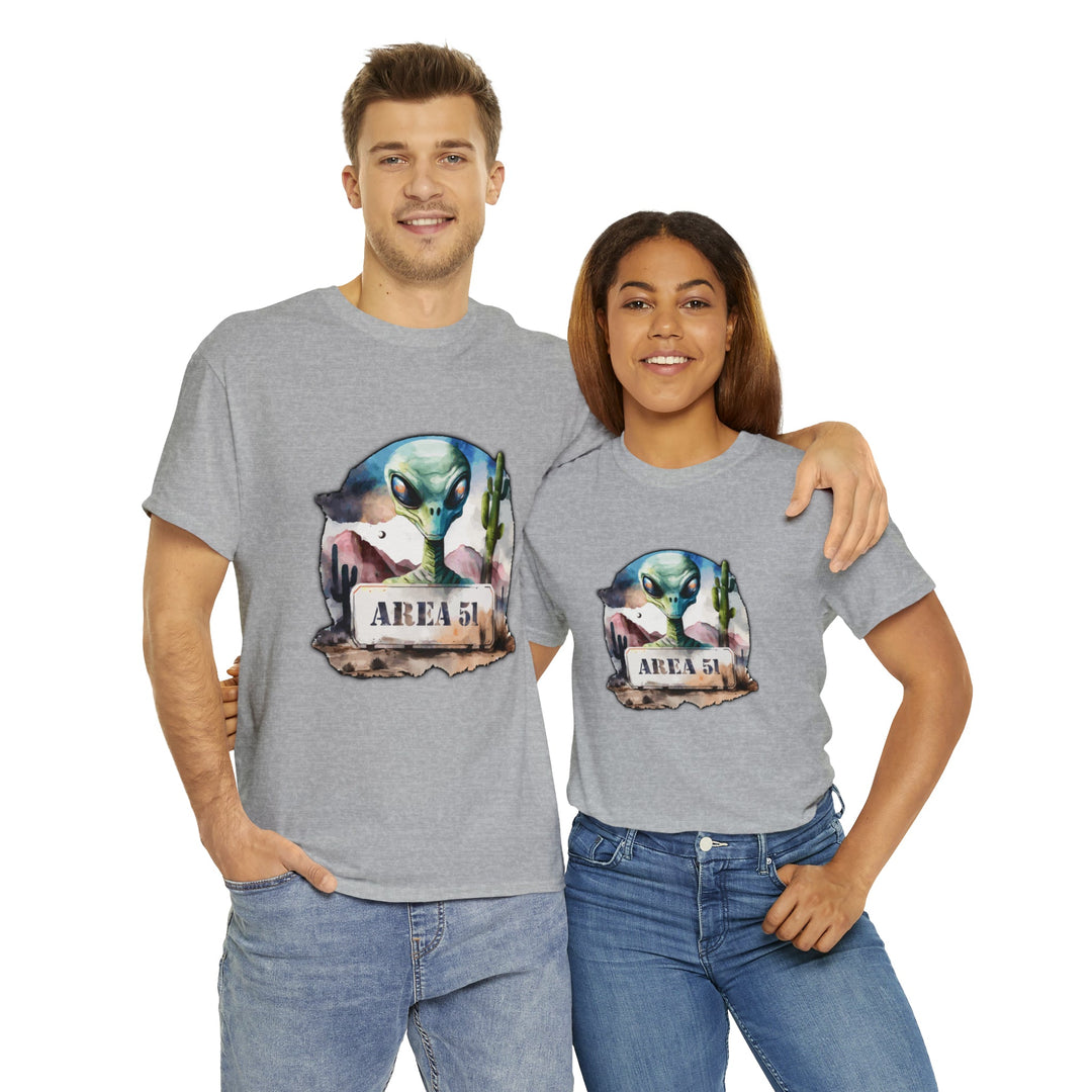 Area 51 Abstract - Unisex Heavy Cotton Tee