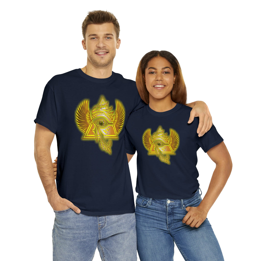 Egyptian Pyramid All-Seeing-Eye - Unisex Heavy Cotton Tee