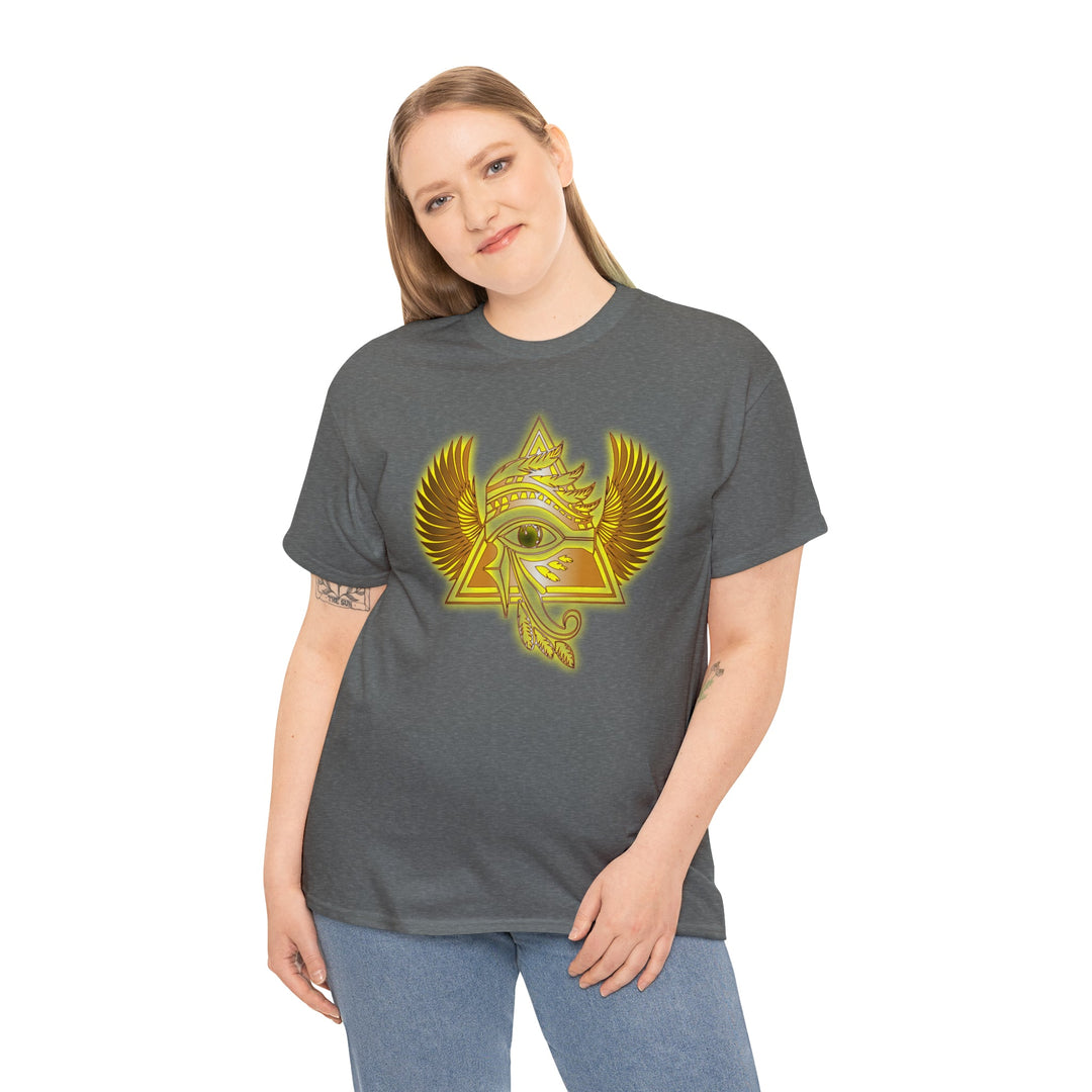 Egyptian Pyramid All-Seeing-Eye - Unisex Heavy Cotton Tee