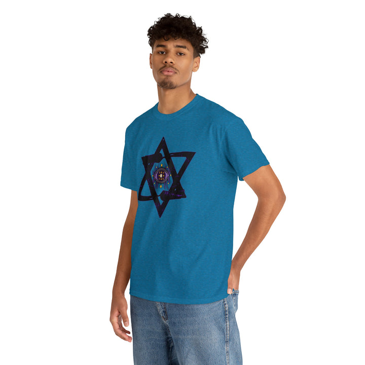 Star Of David All-Seeing-Eye - Unisex Heavy Cotton Tee