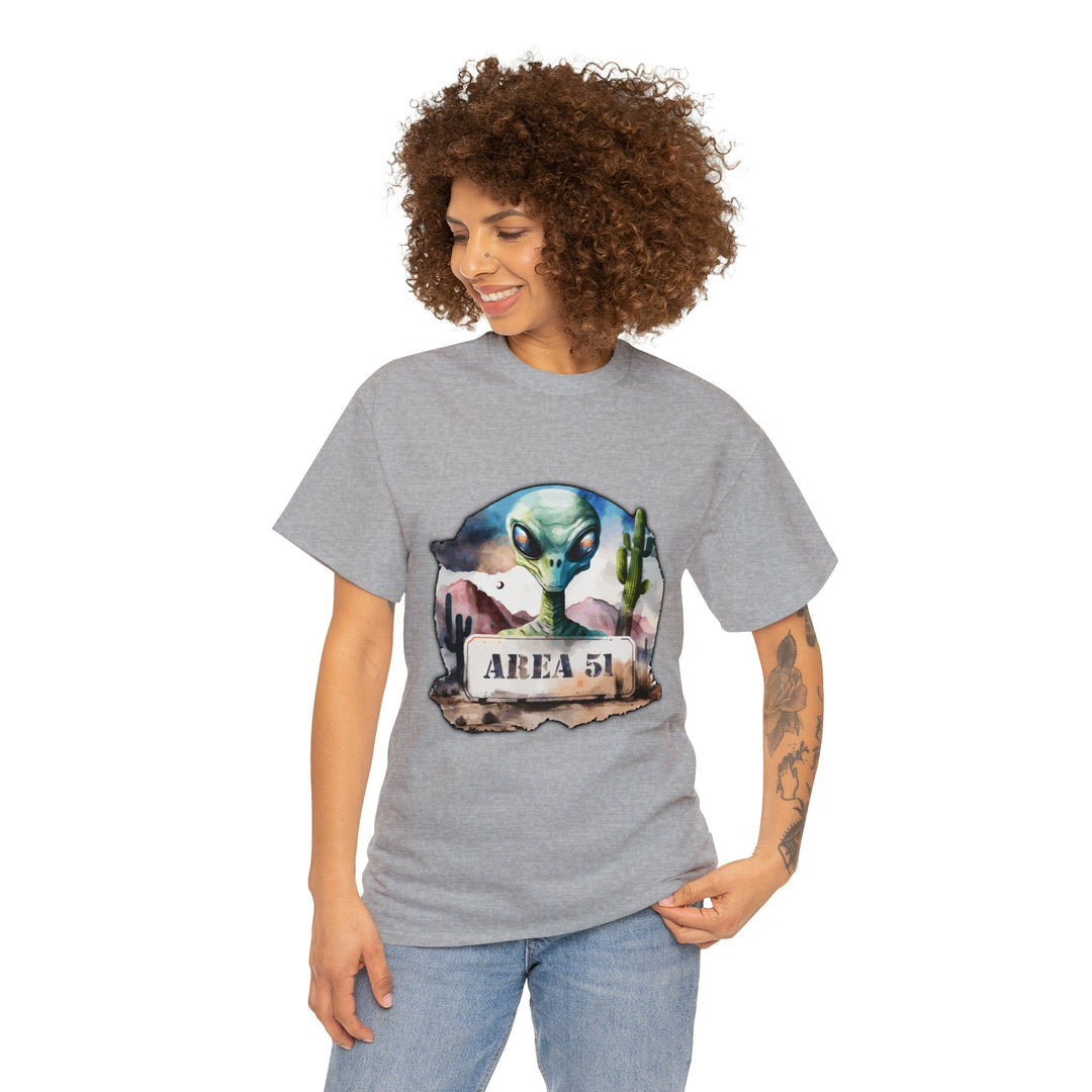Area 51 Abstract - Unisex Heavy Cotton Tee