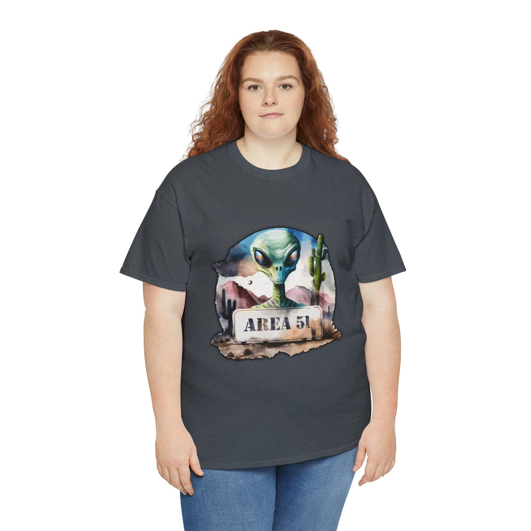 Area 51 Abstract - Unisex Heavy Cotton Tee