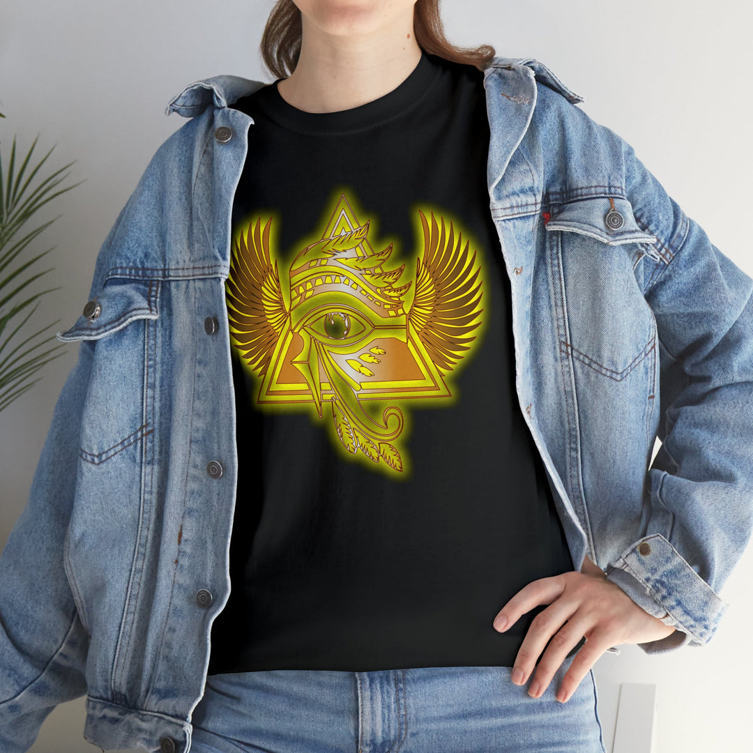 Egyptian Pyramid All-Seeing-Eye - Unisex Heavy Cotton Tee