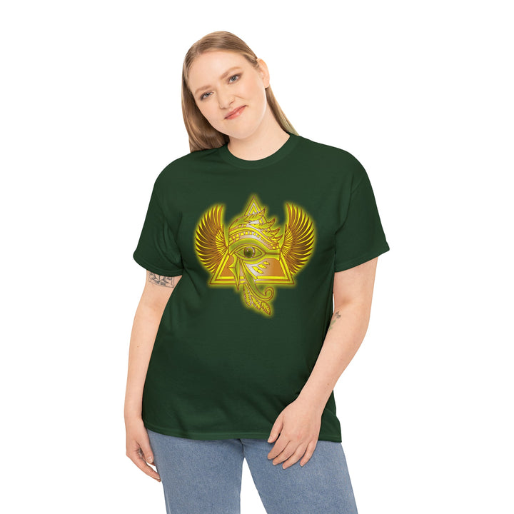 Egyptian Pyramid All-Seeing-Eye - Unisex Heavy Cotton Tee
